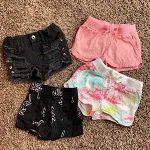 4 pair- Baby girl shorts